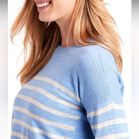 Vineyard Vines Relaxed Striped Cotton Sweater - Picture 3 of 10